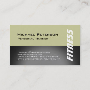 Affärskortet Personal Trainer Fitness Sport Visitkort