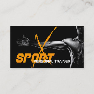 Affärskortet Personal Trainer Fitness Sport Visitkort