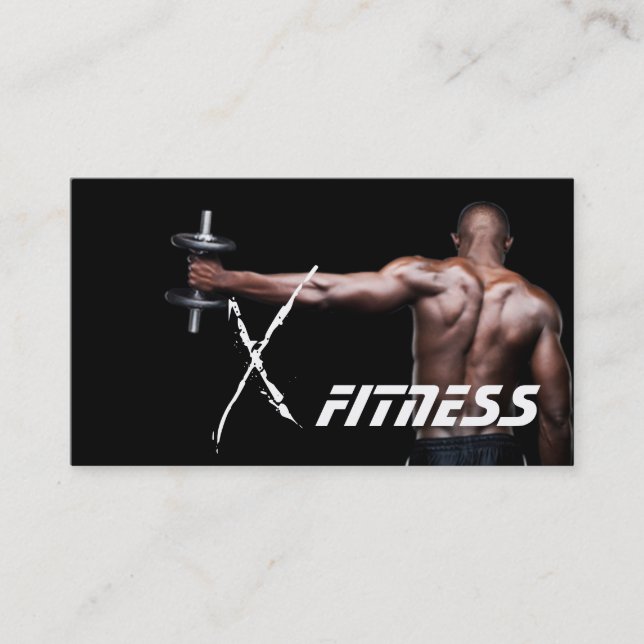 Affärskortet Personal Trainer Fitness Visitkort (Framsida)