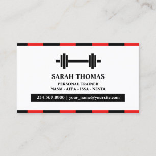 Affärskortet Personal Trainer Fitness Visitkort
