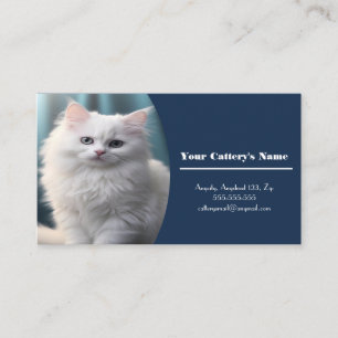 Affärskortet personlig Blue Cattery Visitkort