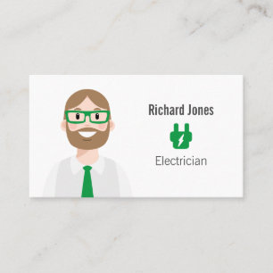 Affärskortet personlig Electrician Avatar Visitkort