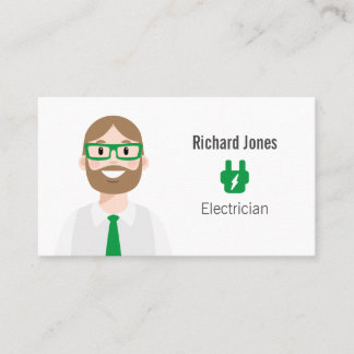 Affärskortet personlig Electrician Avatar Visitkort