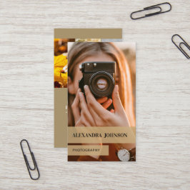 Affärskortet personlig och modern fotoskrivare visitkort