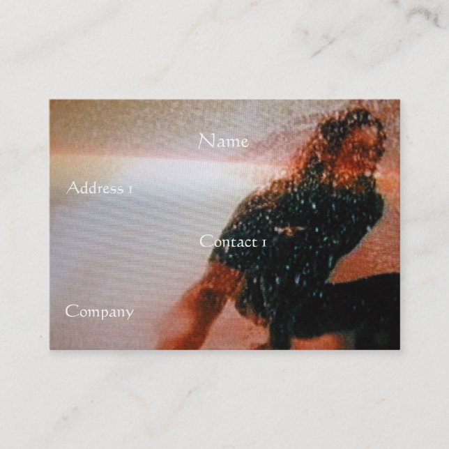 Affärskortet Personlig utbildare - Anpassade Visitkort (Framsida)