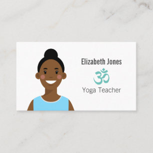 Affärskortet personlig Yoga Avatar Visitkort