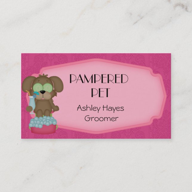 Affärskortet Pet Groomer/ Vet Visitkort (Framsida)