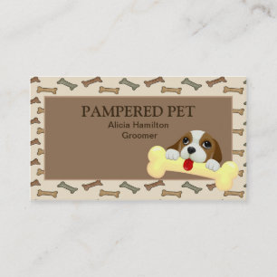 Affärskortet Pet Groomer/ Vet Visitkort