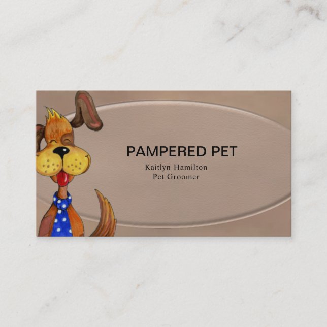 Affärskortet Pet Groomer/ Vet Visitkort (Framsida)