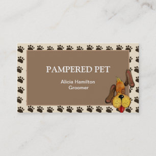 Affärskortet Pet Groomer/ Vet Visitkort