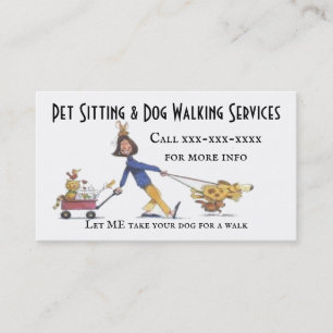 Affärskortet Pet Sitta Service Visitkort