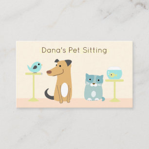 Affärskortet Pet Sitter Visitkort