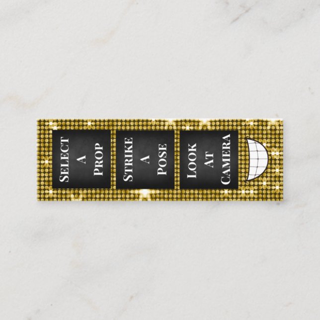 Affärskortet Photo Booth Mini Visitkort (Framsida)