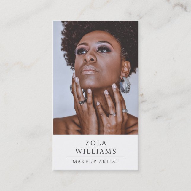 Affärskortet Photo Makeup Artist Visitkort (Framsida)