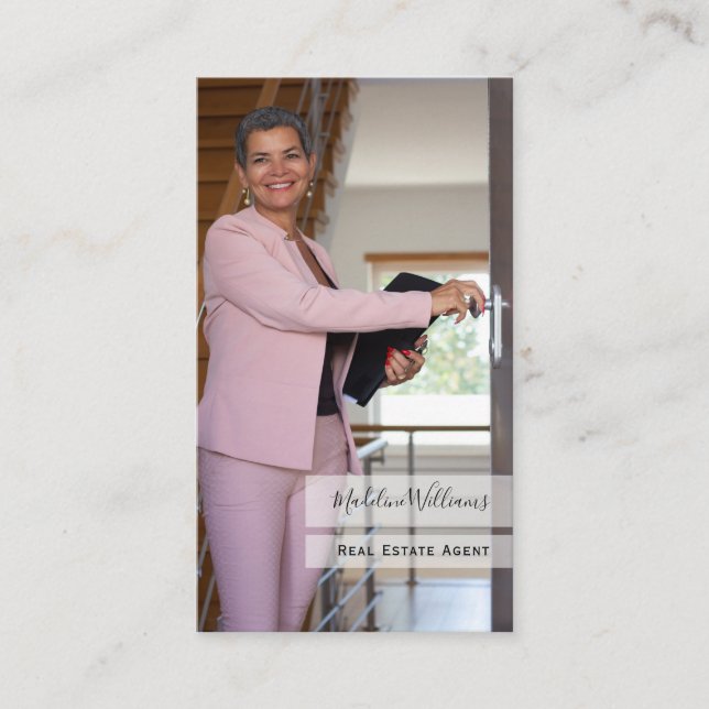 Affärskortet Photo Real Gods Agent Visitkort (Framsida)