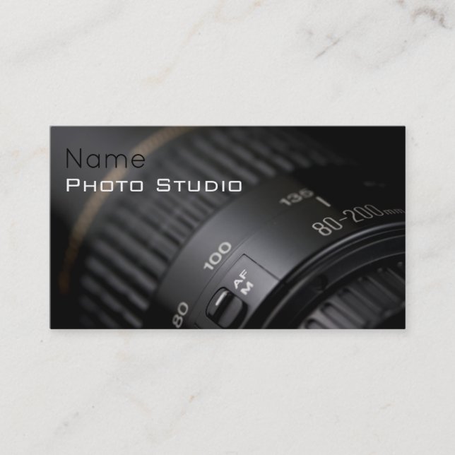 Affärskortet Photo Studio Visitkort (Framsida)