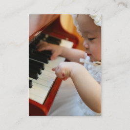 Affärskortet Piano eller Music Lesson Visitkort
