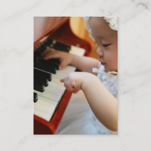 Affärskortet Piano eller Music Lesson Visitkort