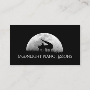 Affärskortet Piano Lessons, Music, Instruments Visitkort