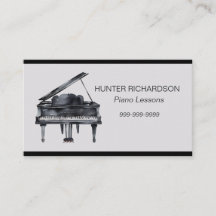 Affärskortet Piano Lessons