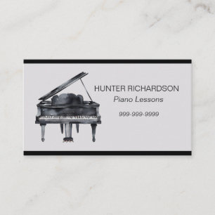 Affärskortet Piano Lessons Visitkort