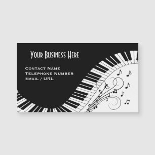 Affärskortet Piano Tangentbord Music Design