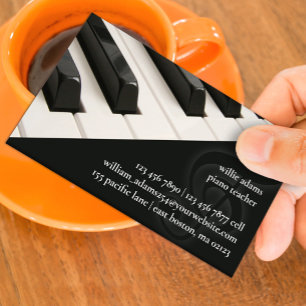 Affärskortet Piano Teacher Visitkort
