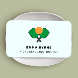 Affärskortet Pickleball Coach Square Visitkort
