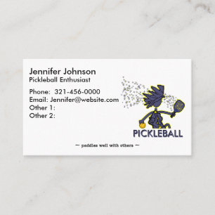 Affärskortet Pickleball Enthusiast Visitkort
