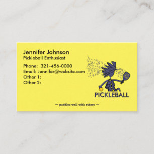 Affärskortet Pickleball Enthusiast Visitkort