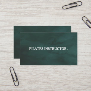 Affärskortet Pilates Yoga Instruktör Lärare Visitkort