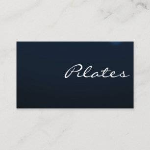 Affärskortet Pilates Yoga Instruktör Lärare Visitkort