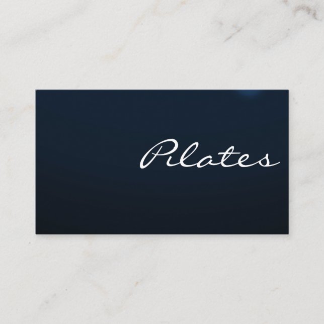 Affärskortet Pilates Yoga Instruktör Lärare Visitkort (Framsida)