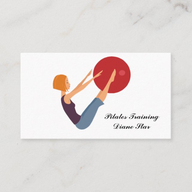 Affärskortet Pilatutbildning Visitkort (Framsida)