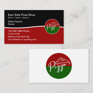 Affärskortet Pizza Italiano Restaurang Design Visitkort