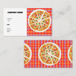 AFFÄRSKORTET PIZZA MED GRUNDLÄGGANDE MALL VISITKORT