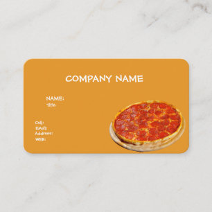 AFFÄRSKORTET PIZZA MED GRUNDLÄGGANDE MALL VISITKORT