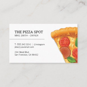 Affärskortet Pizza-segment Visitkort