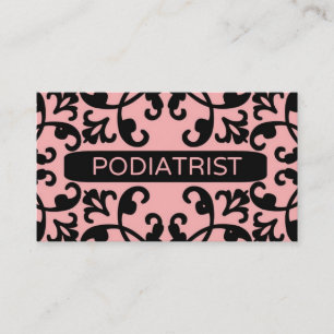 Affärskortet Podiatrist Damask Visitkort