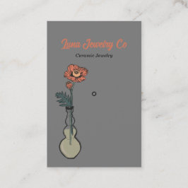Affärskortet Poppy Blommigt Jewelry Pin Visitkort