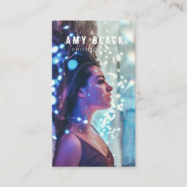 Affärskortet Porträtt Woman Girl Photography Visitkort (Framsida)