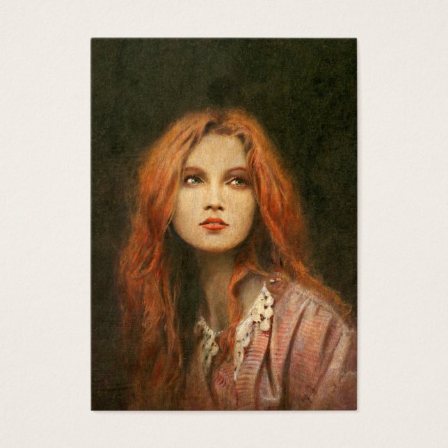 Affärskortet Pre-Raphaelite Girl ACEO Visitkort (Framsidan)