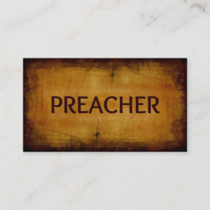 Affärskortet Preacher Antique Brushed Wood Visitkort