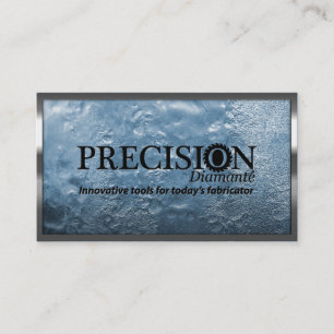 Affärskortet Precision Metall Gräns isvägg Visitkort