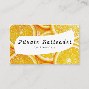 Affärskortet Private Bartender Visitkort