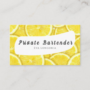 Affärskortet Private Bartender Visitkort