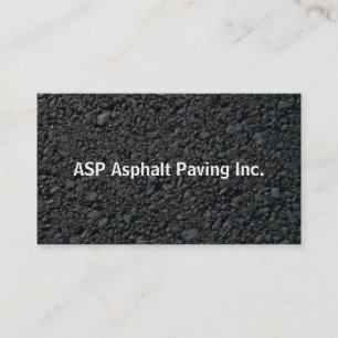 Affärskortet professionell Asphalt Pave Company Visitkort