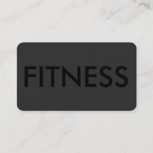 Affärskortet professionell Black Out Fitness Sport Visitkort