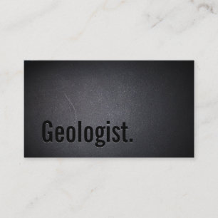 Affärskortet professionell Black Out Geolog Visitkort
