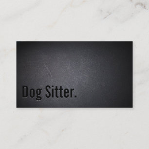 Affärskortet professionell Black Out Hund Sitter Visitkort
